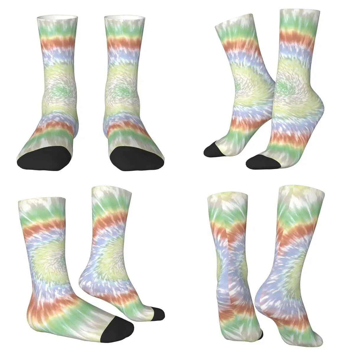 

Rainbow Bohemian Styled Tye Dye Socks Harajuku Super Soft Stockings All Season Long Socks for Unisex Valentine's Day Gifts