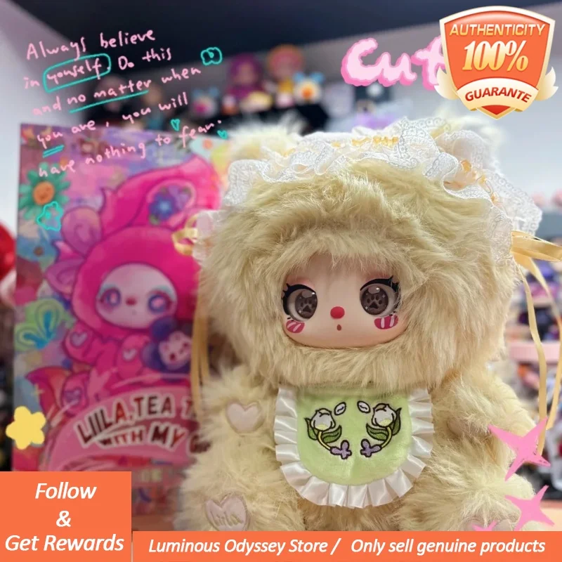 

Подлинная Liila'S Zoo600%V2 Tea Time With My Girl Series, плюшевая глухая коробка, модная сидящая кукла, украшение, подарок для девочки, загадочная коробка