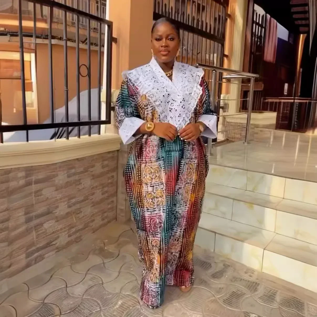 Африканские платья для женщин, халат абайи, традиционная африканская одежда, Дашики, Анкара, кружевной наряд, мусульманское платье-кафтан, платье макси 2024