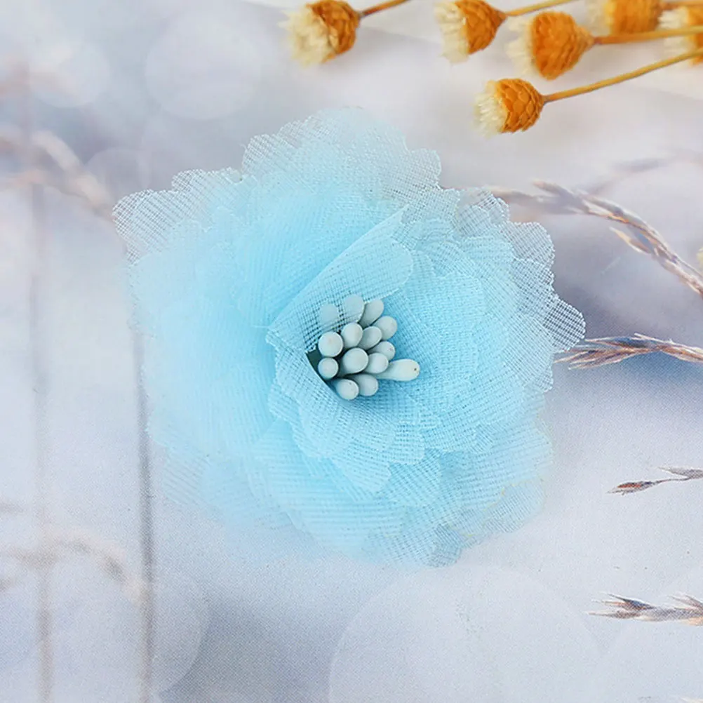 

15 Pcs DIY Decorative Flowers Cloth Accessory Clothes Decoration Accessories for
