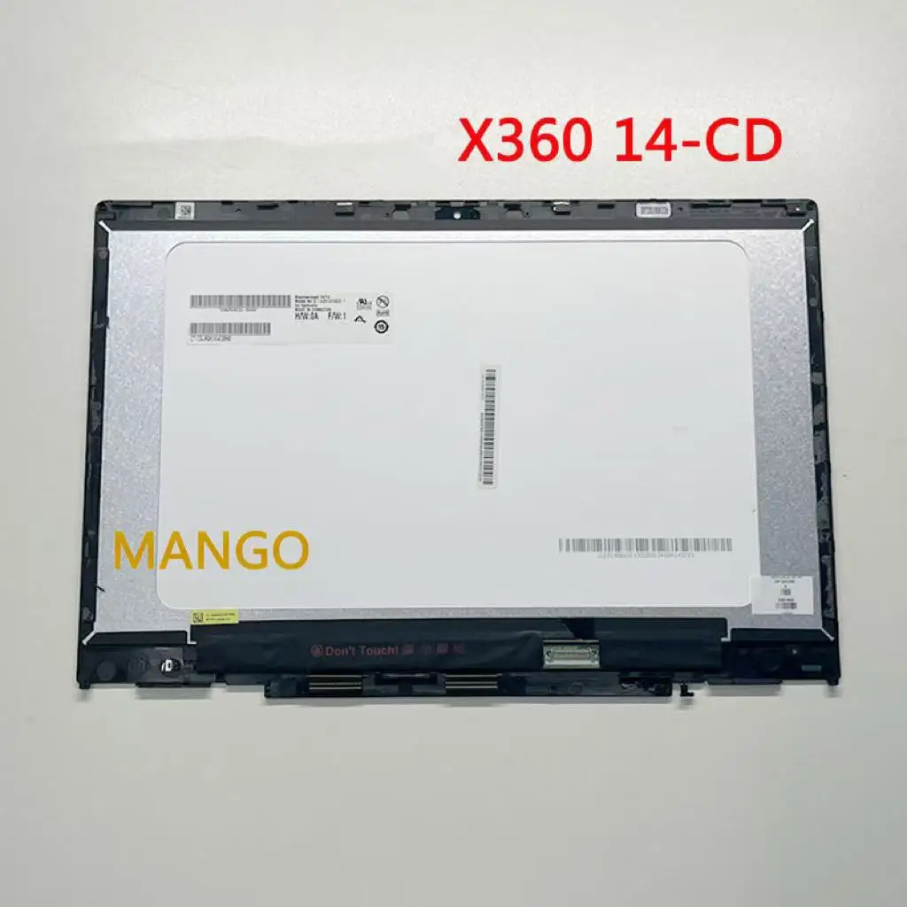 

14.0" x360 14 cd 14-cd 14-cd0068 14-cd0069tu 14M-CD 14M-CD0001DX LCD Display Touch Screen Assembly Frame+Touchpad