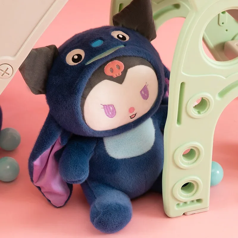 Sanrio Kuromi-Colgante de llave de juguete transformable en Stitch, muñeca de estilo princesa curativa, Linda muñeca suave, regalo de Anime para niña, nuevo