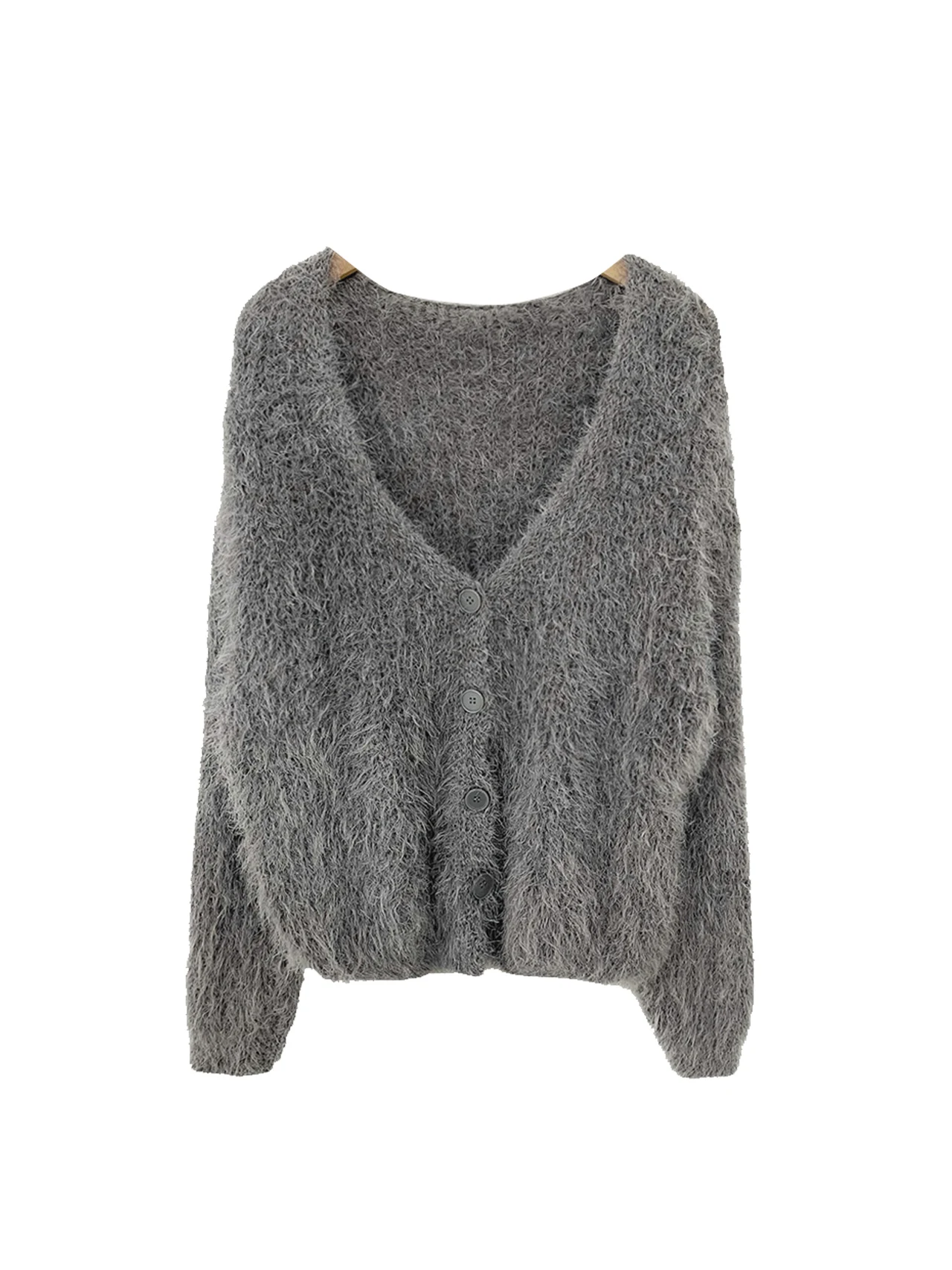 Schicker Damen-Strickmantel mit V-Ne-Motiv, lang, Swe-Strickmantel, Kunstpelz, Lazy Sle, offene Strickjacke, Oberteil für Herbst und Winter, gerader Schnitt, Pendeln