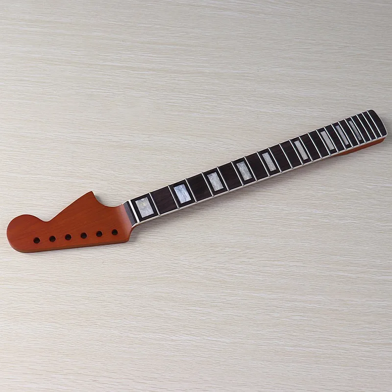 Grilled Maple Electric Guitar Neck 610 Rose Square Neck with 6 Strings 22 Frets Edged Electric Guitar Handle Guitar Accessories