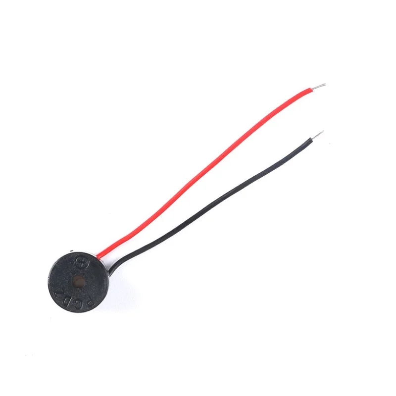5PCS/LOT 12V 12*9.5MM Electromagnetic Active Buzzer Speaker alarm loudspeaker With Cable
