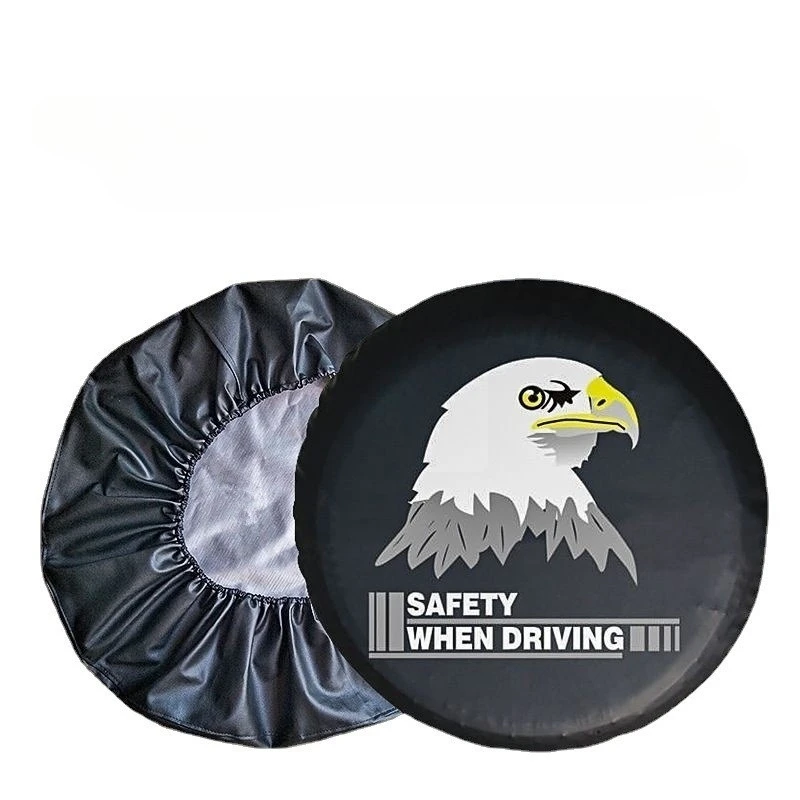 

Universal Eagle Head Design SUV Car Spare Tire Cover Thickened PVC Leather Protective Wheel Cover for Vehicle