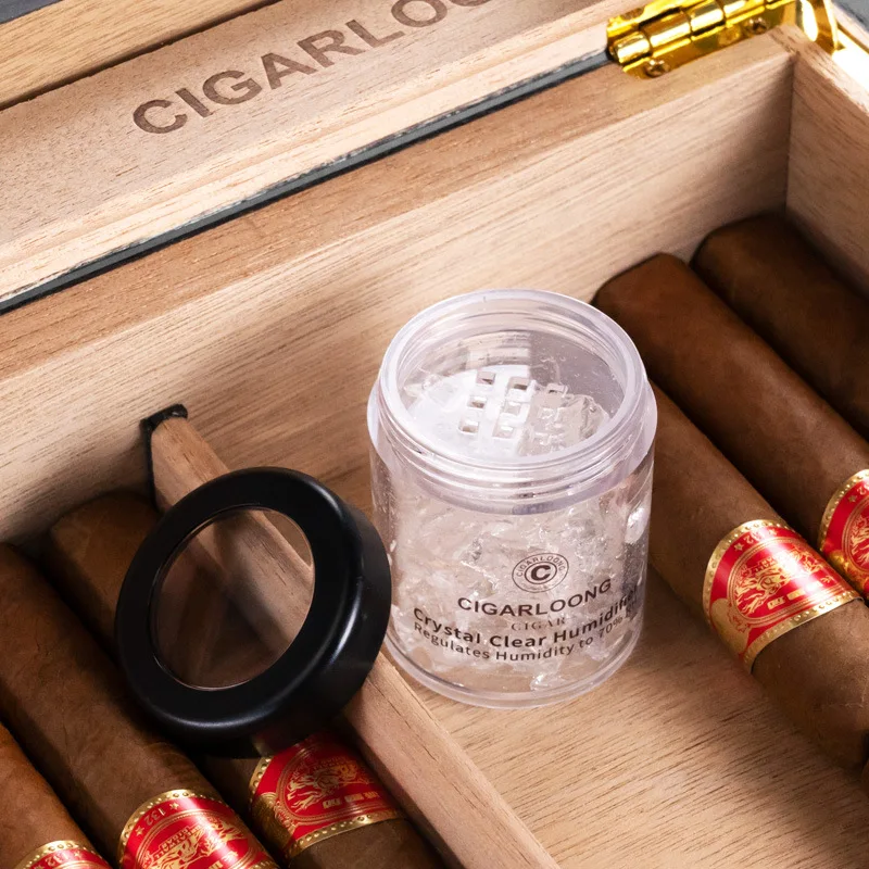 CIGARLOONG Cedar Humidor Humidifier, Keep Your Cigars Fresh and Flavorful