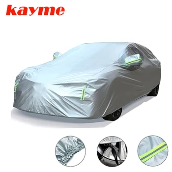 Kayme full car dustproof covers outdoor indoor UV snow resistant sun protection polyester cover universal for SUV Toyota BMW VW