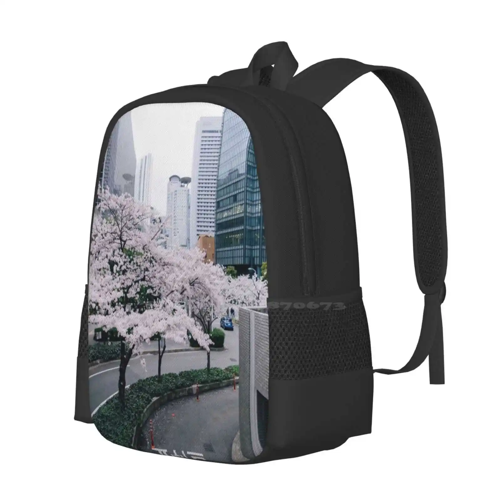 Tokyo Pattern Design Laptop Travel School Bags Boy Anime Artist Hipster Trending New Computer Manga Japanese Spring Discovery