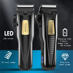 2000mah Electric Hair Clipper Professional Trimmer Household Salon Beard For Men Rechargeable Retro Barbershop Haircut Machine