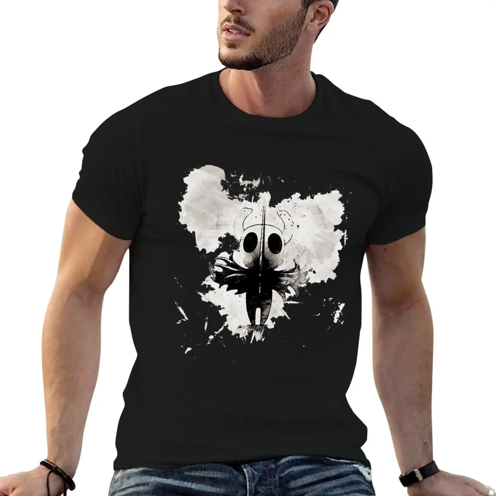 

Hollow Knight painting T-Shirt boys animal print Blouse sublime mens shirts graphic tee