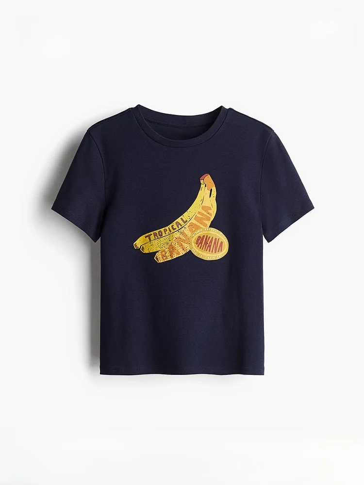 H&M Winter Women's Cotton T-irt 296053 ort Sve ort Length 00% Cotton Comfortable Fit Casual Faion Ladies' Top