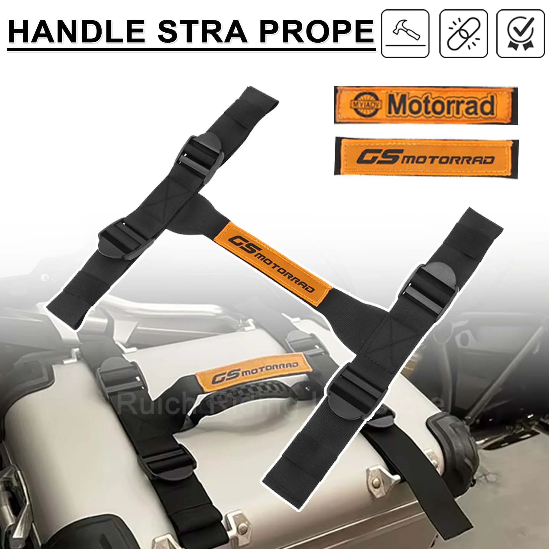 For F900XR F 800/700/650 GS CRF1100L CB400X DS900X For Benelli Trk 502X 702X Luggage Handle Strap Side Box Belt Top Case Strip