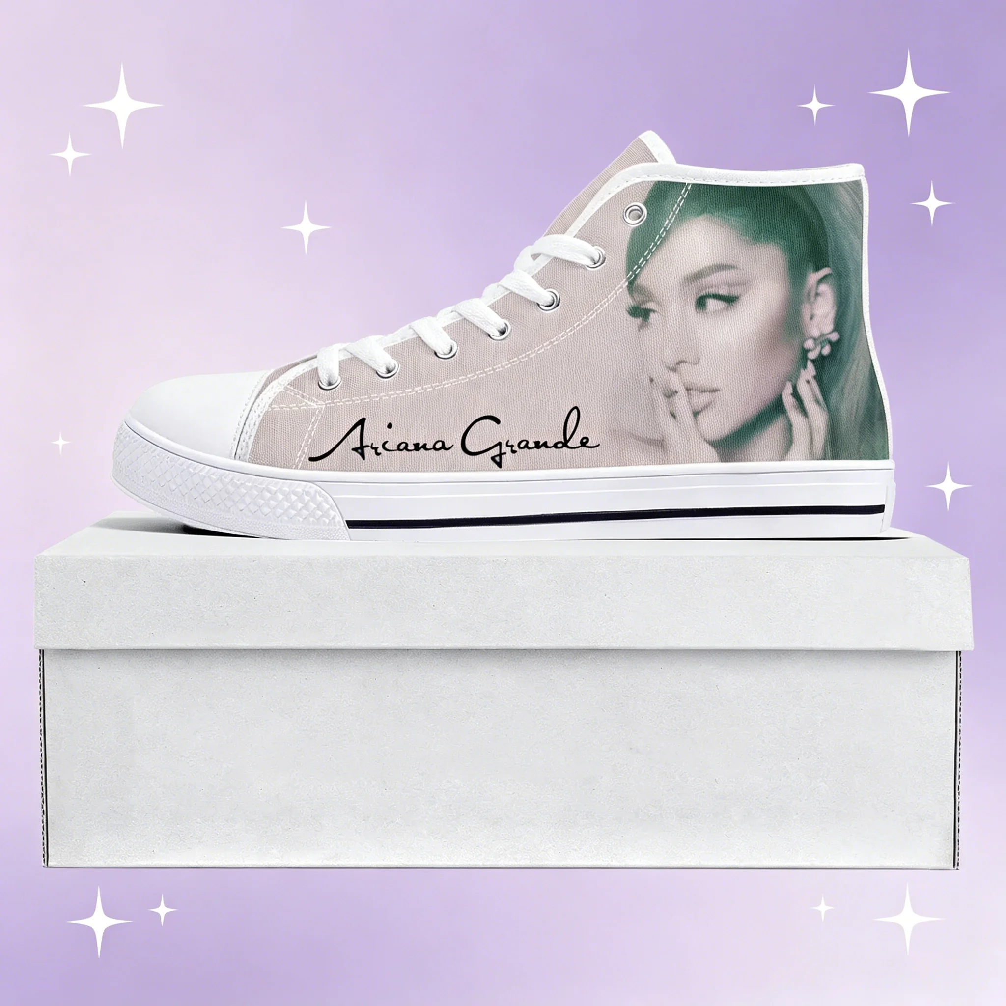 

Кеды Ariana Grande Cloud Perfume Logo на высокой подошве, женские повседневные кроссовки в стиле Kawaii, эстетичные кеды на шнуровке, подарок