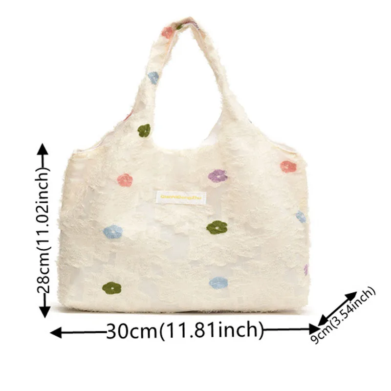 Lace Flower Dopamine Tank Top Underarm Bag Korean Makeup Bag Shopping Large Capacity  Simplicity Exquisite Shoulder Bag Tote Bag