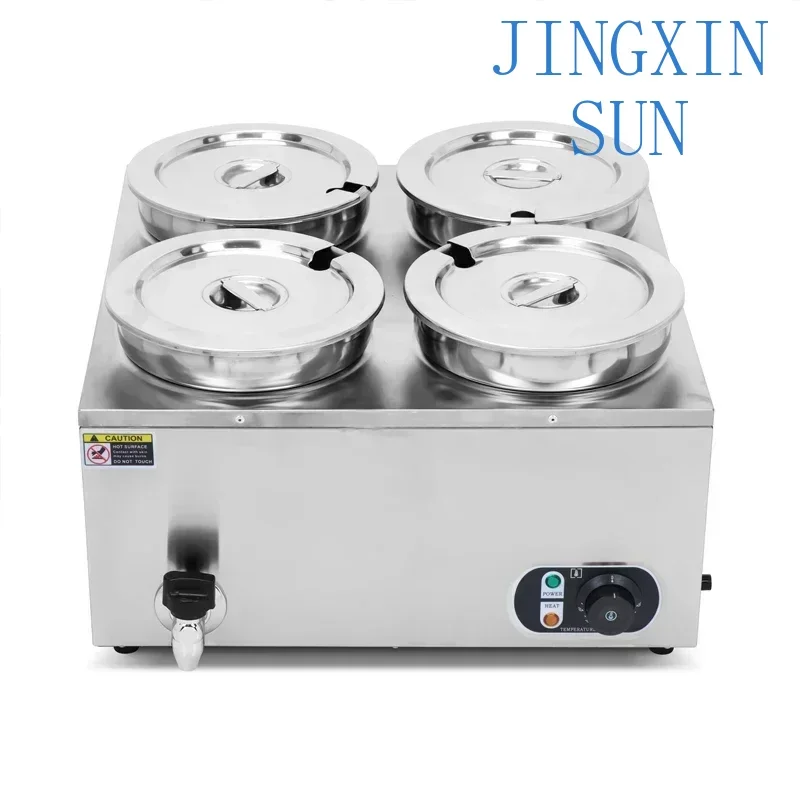 Household 220v 220V~240V Commercial Bench Type Thermal Insulation Four Head Round Warm Soup Pool Thermal Insulation Equipment St