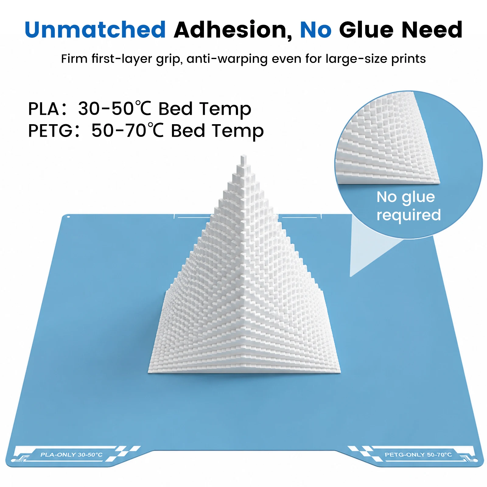 Print Plate 270x293mm Low‑Temp Build PEI PEO+PET Plate Double‑Sided Nano‑Coated Anti‑Warping Bed Sheet For Creality K2/K2 Pro