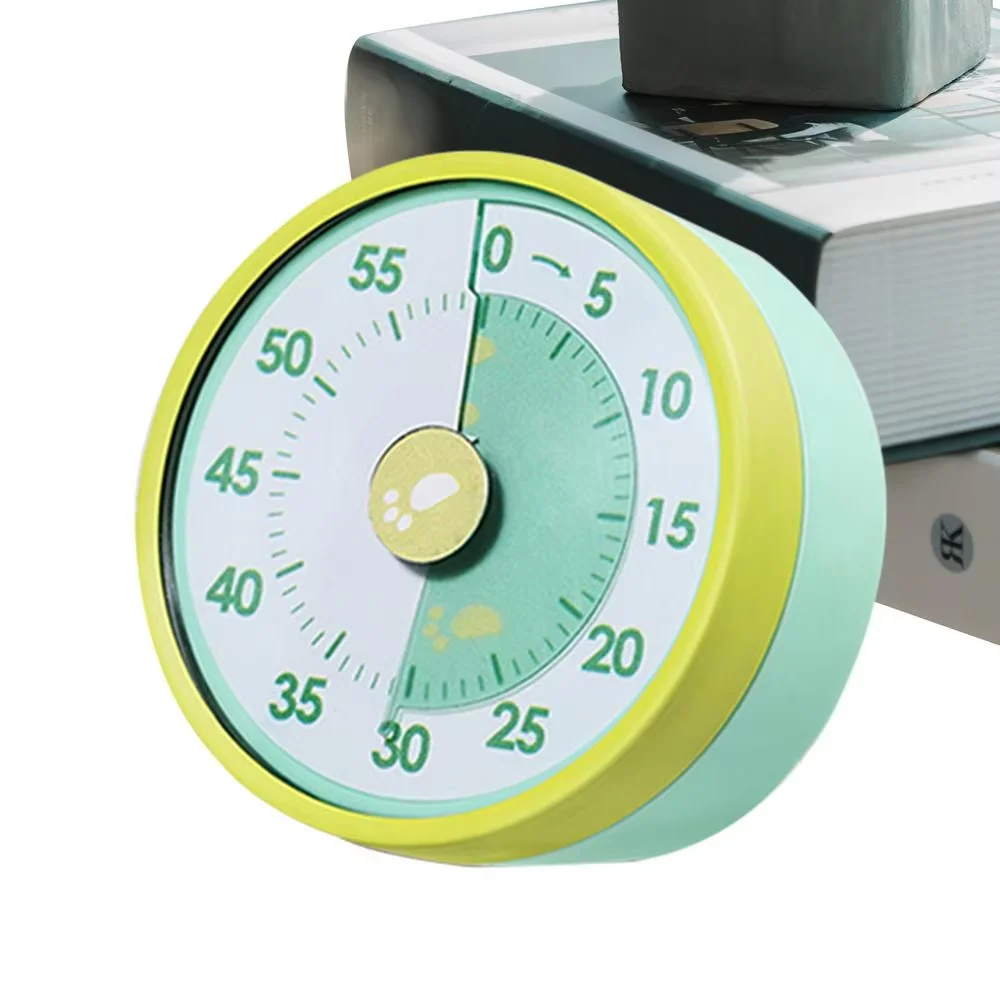 Kitchen Timers For Cooking 60 Minute Wind Up Mechanical Timer Magnetic Backing Stainless Steel Manual Countdown Timer For Home