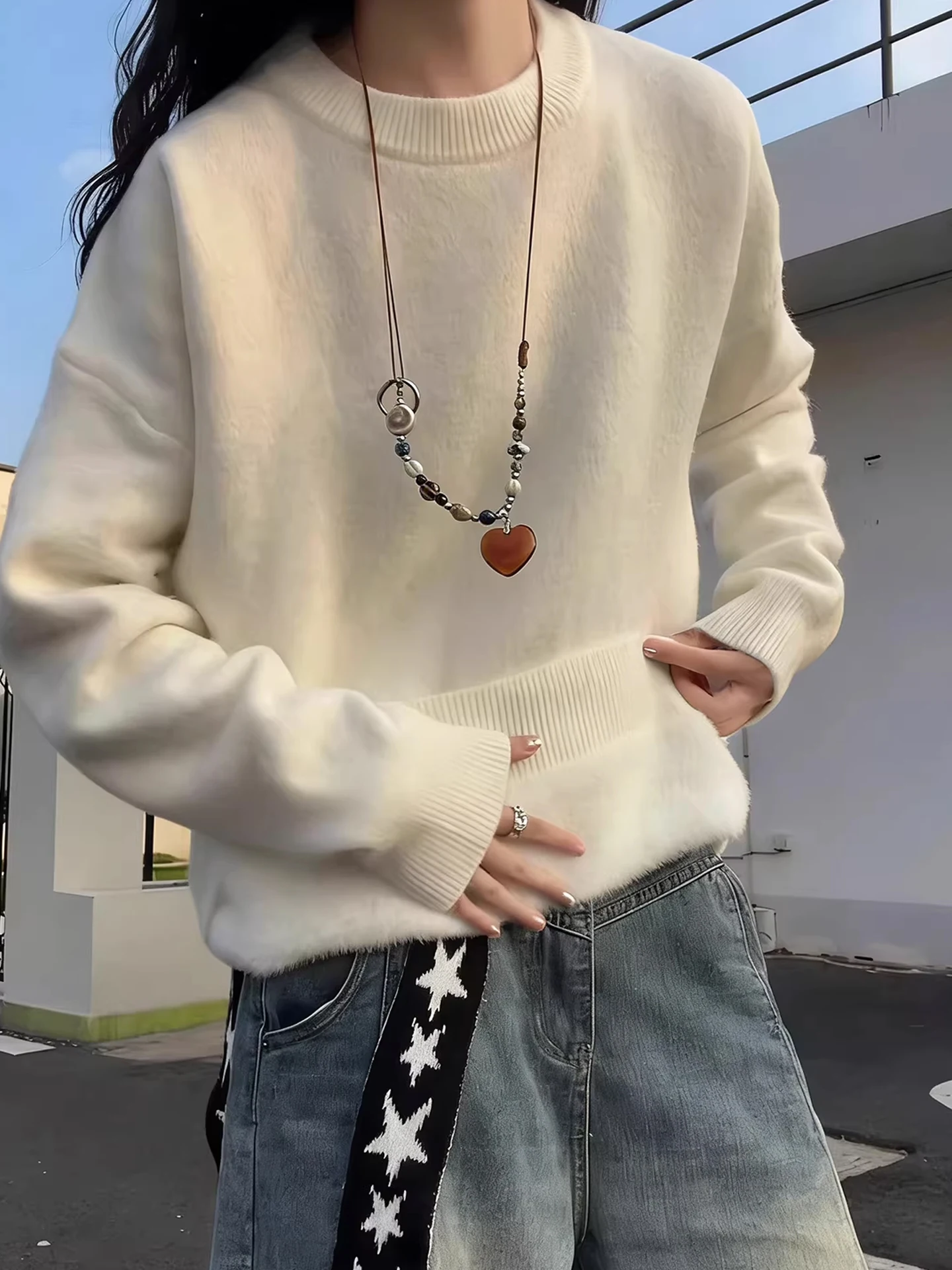 

Мужской вязаный свитер Cleanfit Plu, осень-зима, корейский высококачественный теплый внутренний слой, базовый слой, мягкое полиэфирное волокно