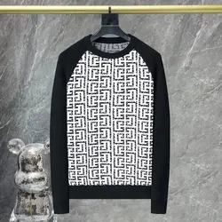 High Quality Contrast Letter Print Sweater For Men Streetwear Casual Knit Clothing Fall Print Knitte Sweater  O-neck Long Sleeve