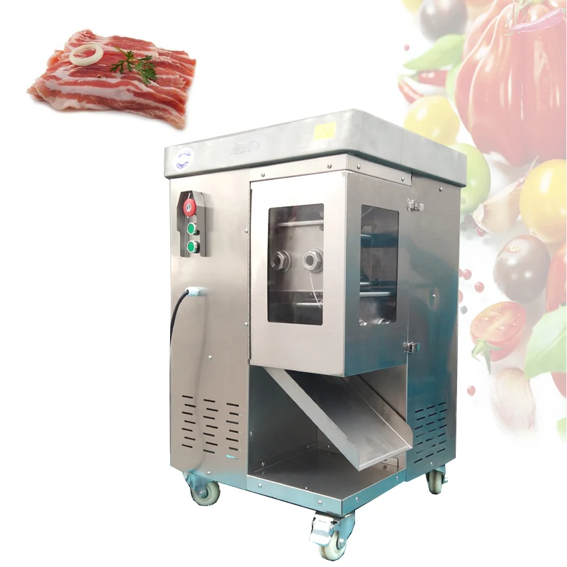 

Stainless steel Commercial Meat Shredder machine 500kg/Hour Fresh meat Slicer Shredded Meat Cutting Machine