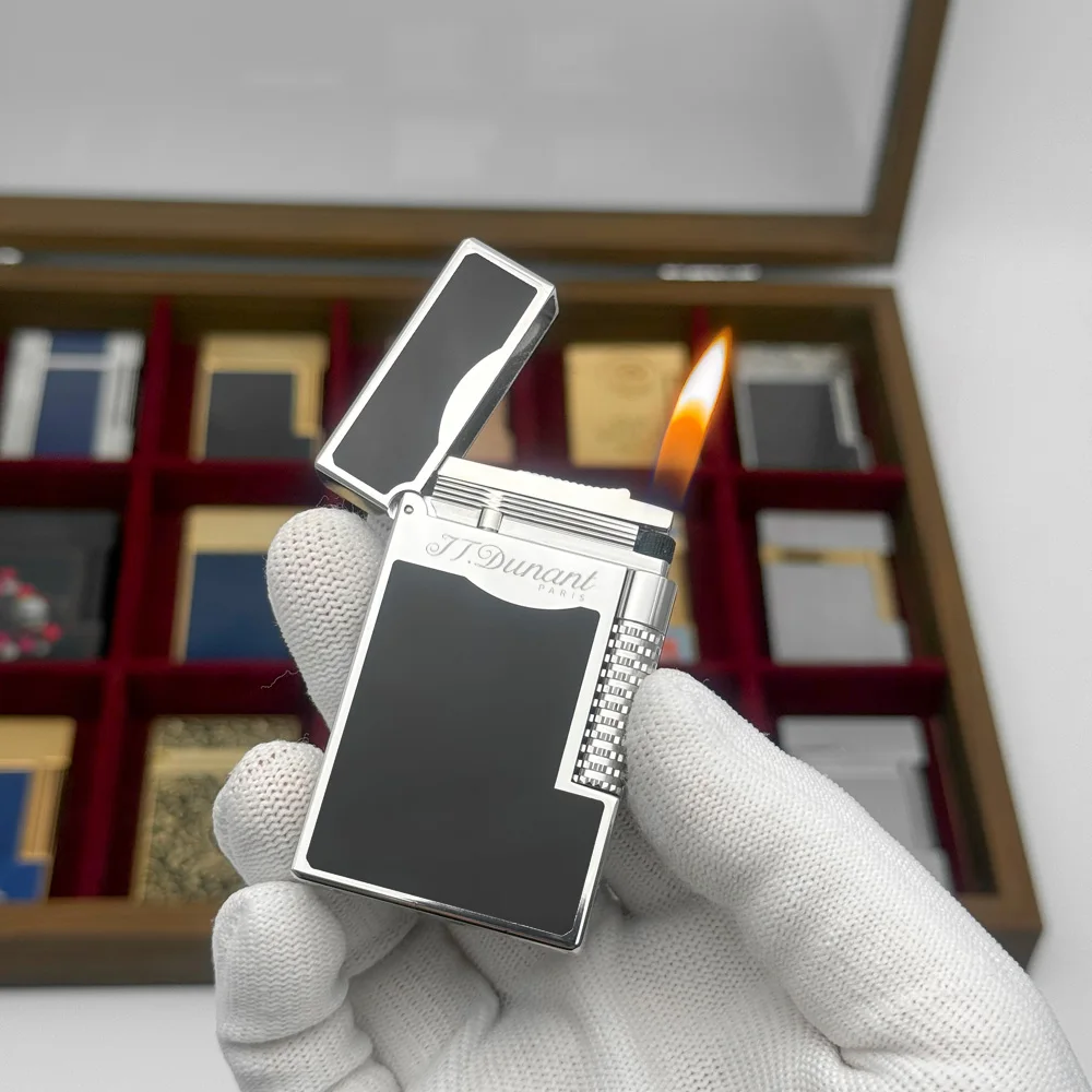 

Парижская зажигалка, роскошная зажигалка с выбросом, классическая громкая зажигалка с дижным пламенем, персонализированный мужской подарок, коллекционная