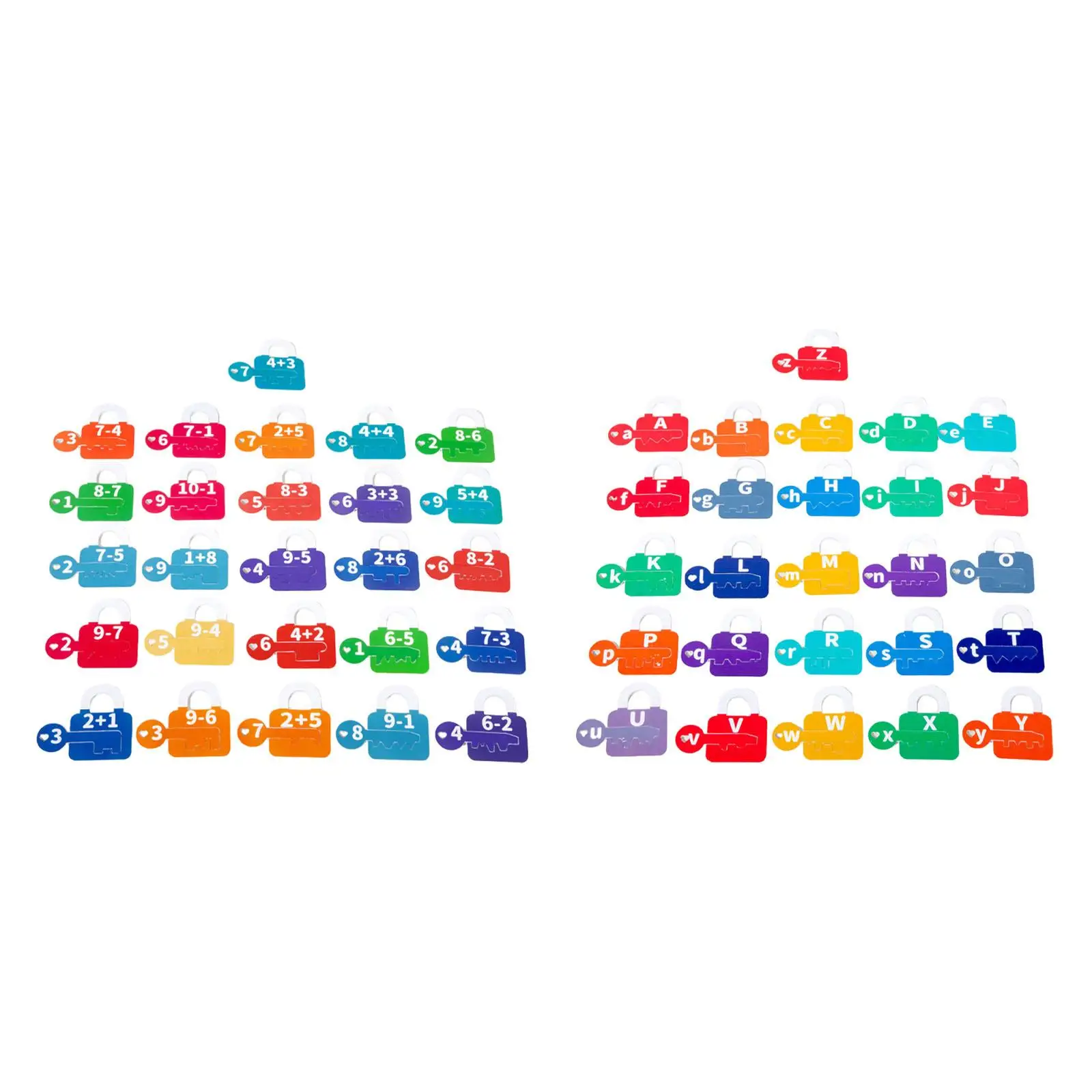 Learning Lock Toys Puzzle Game Alphabet and Arithmetic Development Toy Development Math Game Cognition for Girls Boys Child