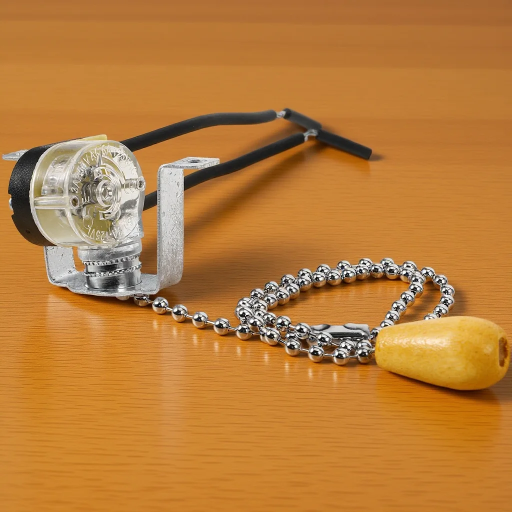 

Sturdy Lamp Pull Chain Switch Replacement Pull Cord Light Socket For Table Ceiling Wall Lights Silent Bathroom Switch