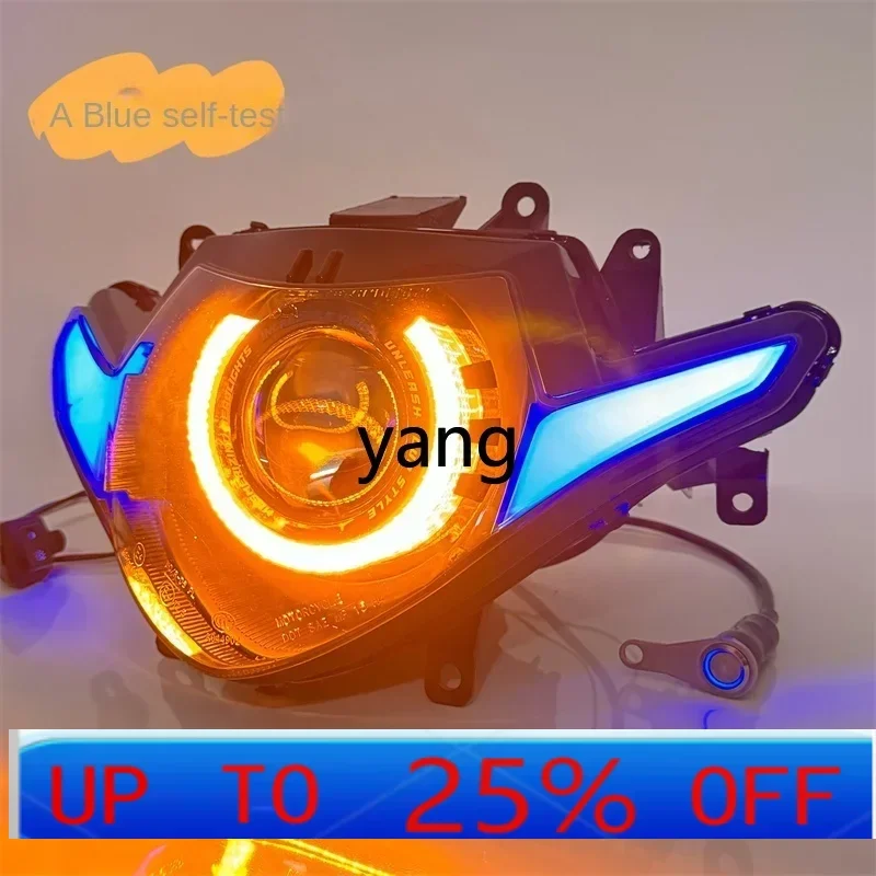 

Lh GSX250R motorcycle angel eye headlight non-destructive modification accessories lens assembly