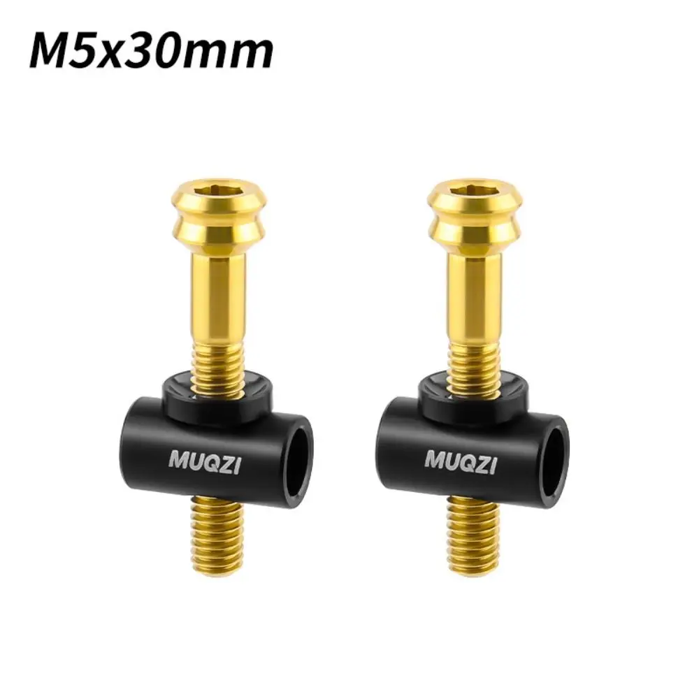2Pcs TC4 Titanium Alloy Bike Seat Post Bolts M5*30/40MM Installed Easily Bicycle Saddle Fixed Bolts Durable Universal