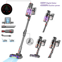 S16 Wireless Vacuum Cleaner 45kPa 500W Power 6 in 1 LED Cordless Vacuum Cleaner 90 Foldable Handheld Sweeper Mopping Machine
