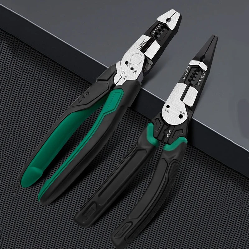 

Quick Crimp Terminal Pliers with Wire Stripper and Needle Nose for DIY Electrical Projects