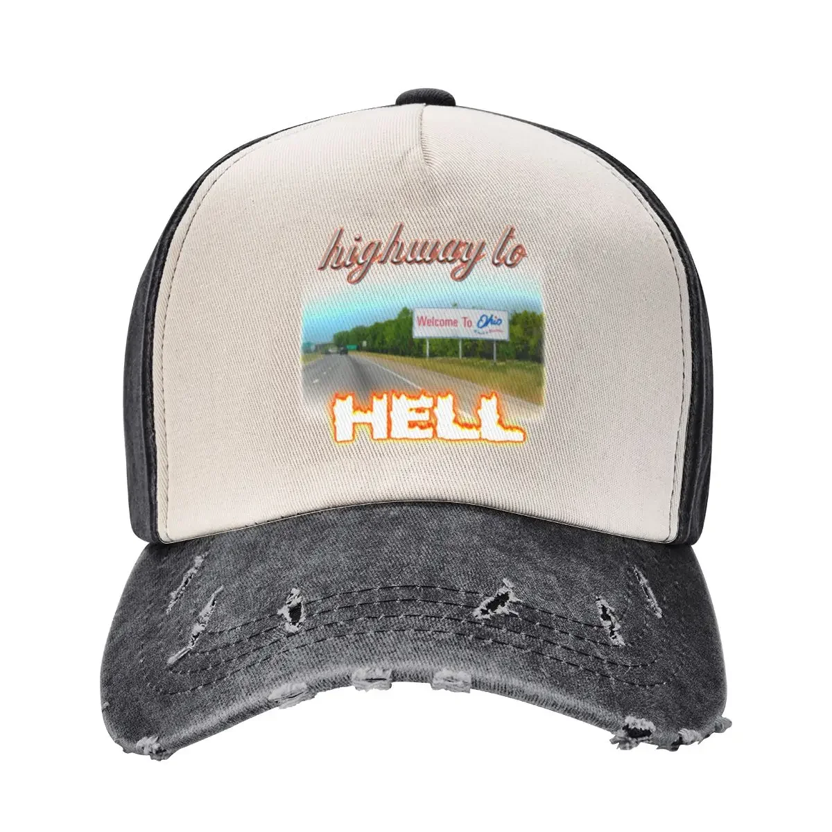 

Welcome To Ohio Highway To Hell Baseball Cap Streetwear Christmas Hat beach hat Anime Hat Golf Women Men's