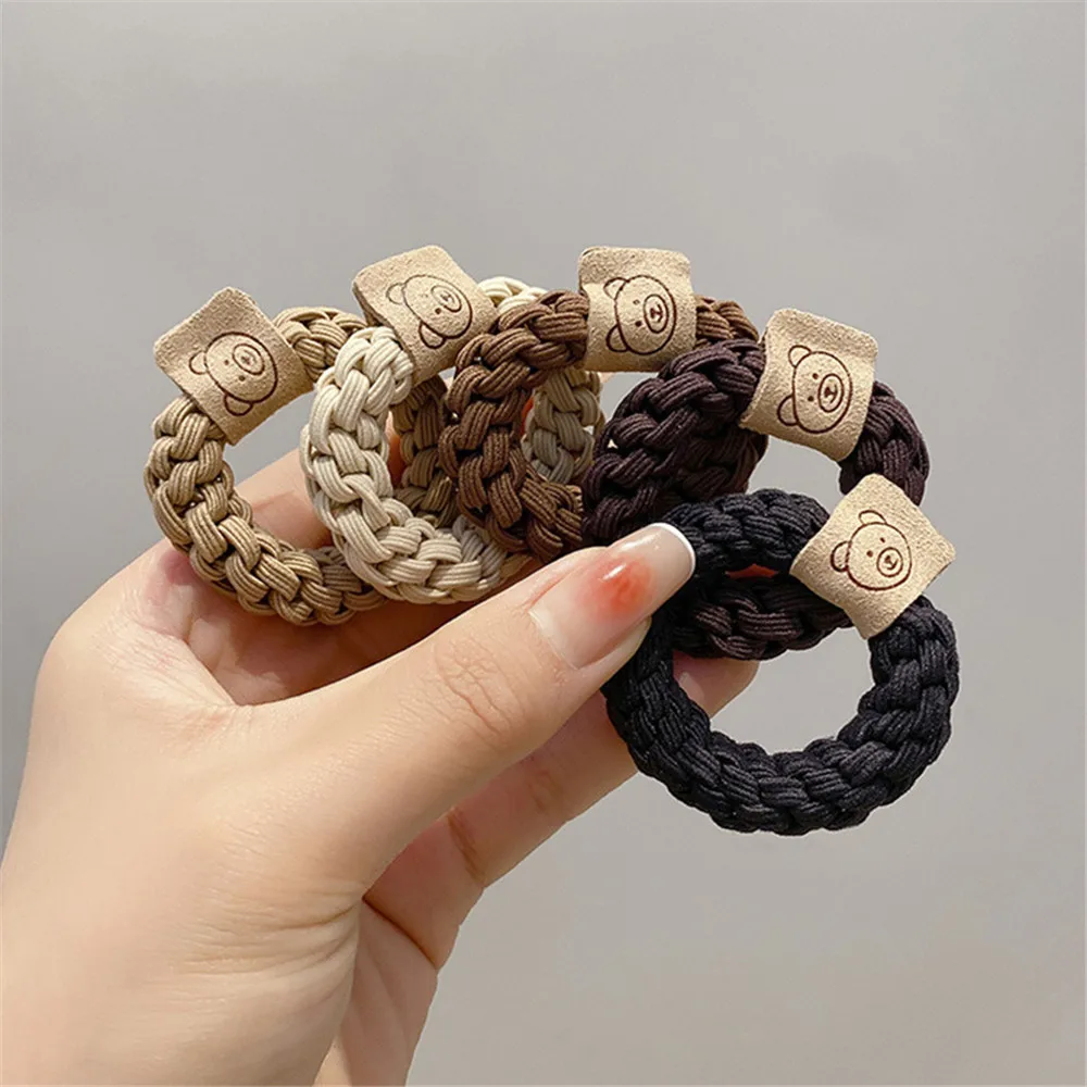 Fashion Woman Ponytail Holder Hair Tie Hair Scrunchies Rubber Band Stationarity Elastic Hair Band Simple Hair Accessories 2023