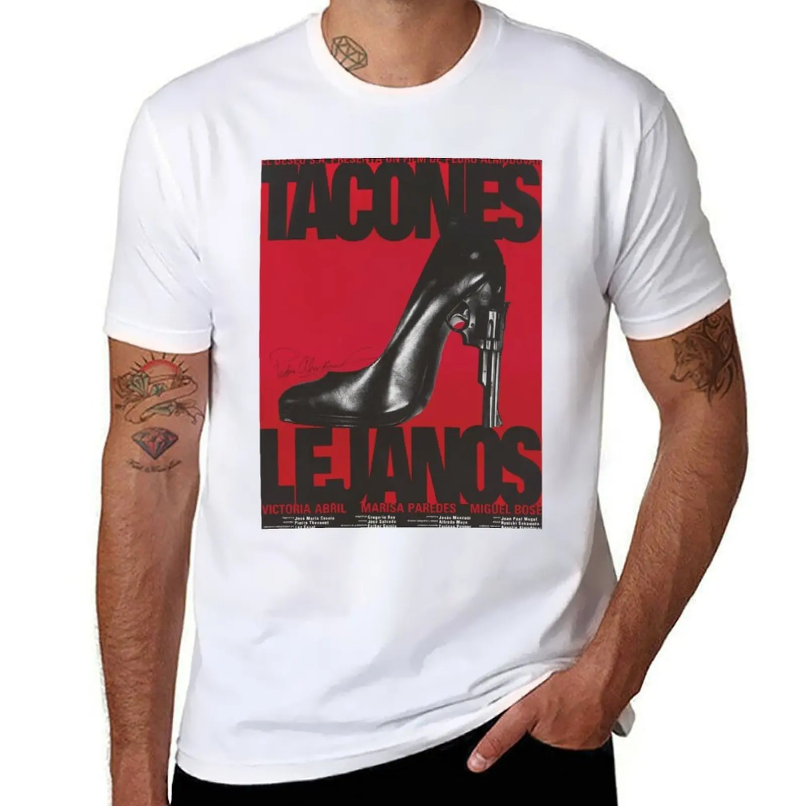 

High Pedro Heels Almodovar T-Shirt Casual Breathable Short Sleeve Top