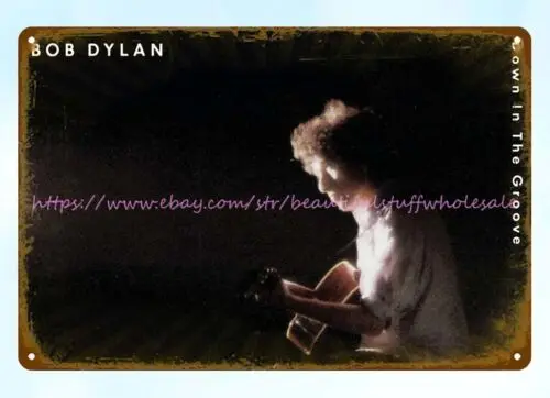 home accents store 1988 Bob Dylan - Down in the Groove metal tin sign