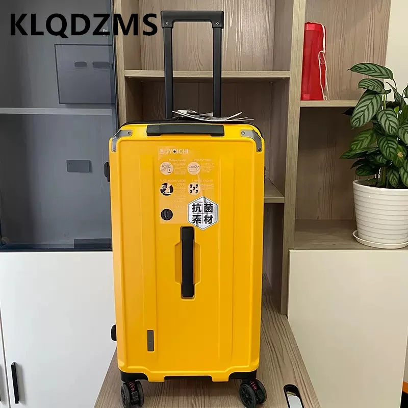 KLQDZMS Japanischer hochwertiger Koffer, 40 Zoll, großvolumiger Koffer, Studenten-Passwortbox, Reisetasche, ABS+PC, Rollgepäck