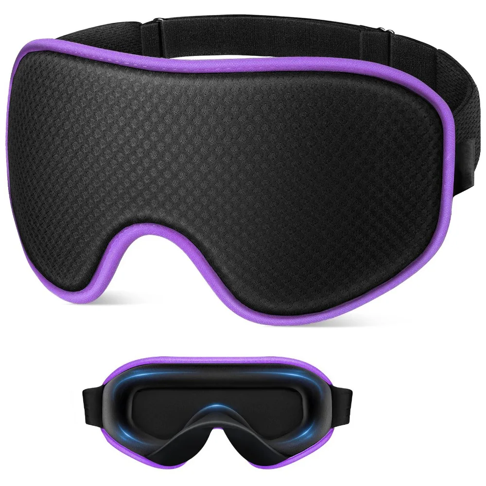 

Soft Padded Blocking Light Eye Mask Block Out Light Eye Cover 3D Sleeping Mask Comfortable Relax Blindfold Eye Shade Blindfold