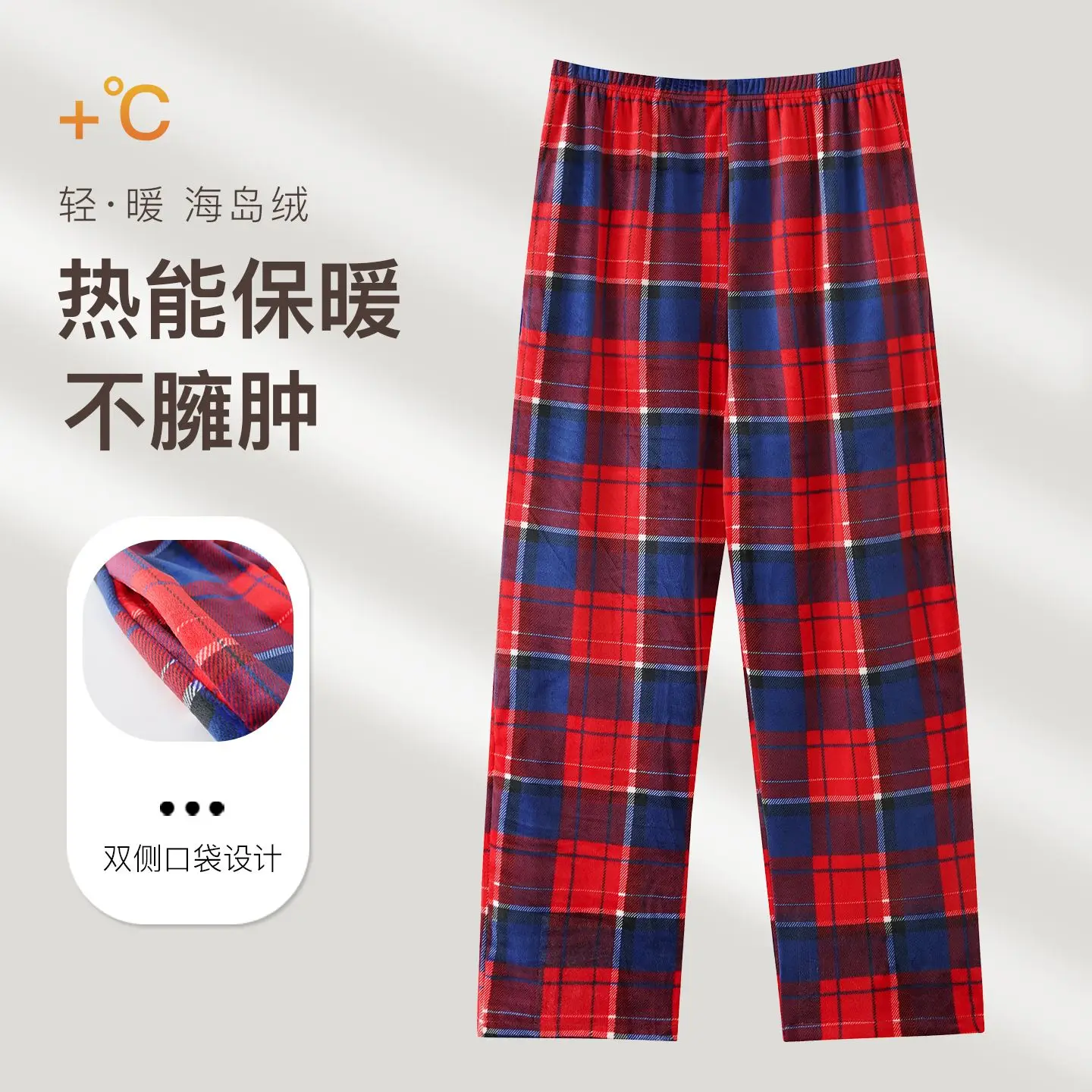 

Зима 2025 года, большие размеры, толстые теплые бархатные штаны для сна, пижамные штаны для женщин, корейские свободные повседневные клетчатые пижамы, домашняя одежда
