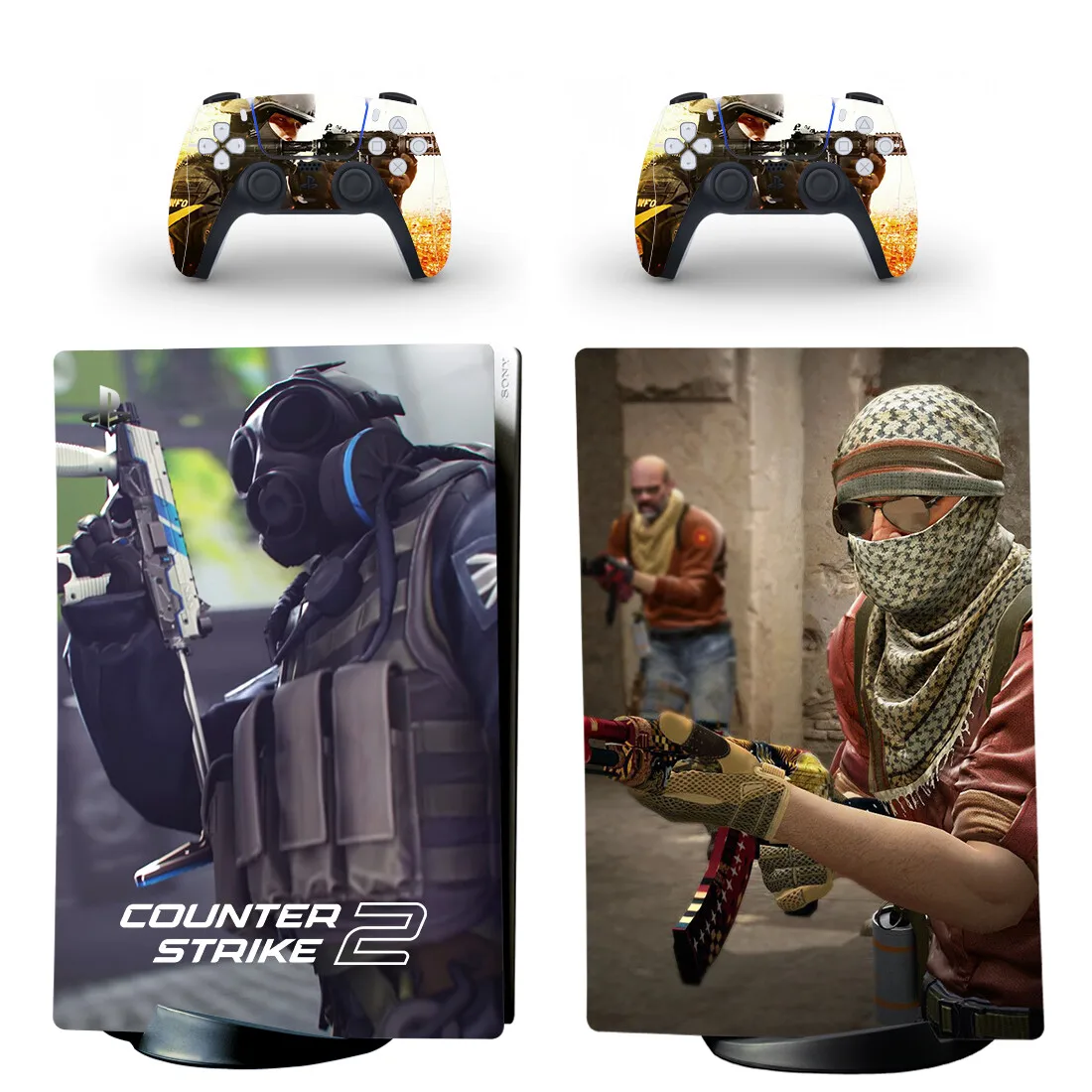 CSGO CS GO Counter Strike PS5 Digital Skin Sticker Decal Cover for Console and 2 Controllers Vinyl Skins