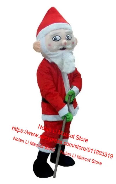 

New Customized Santa Claus Mascot Costume Cartoon Suit Fancy Dress Role Play Adult Size Holiday Gift Advertising Game 663