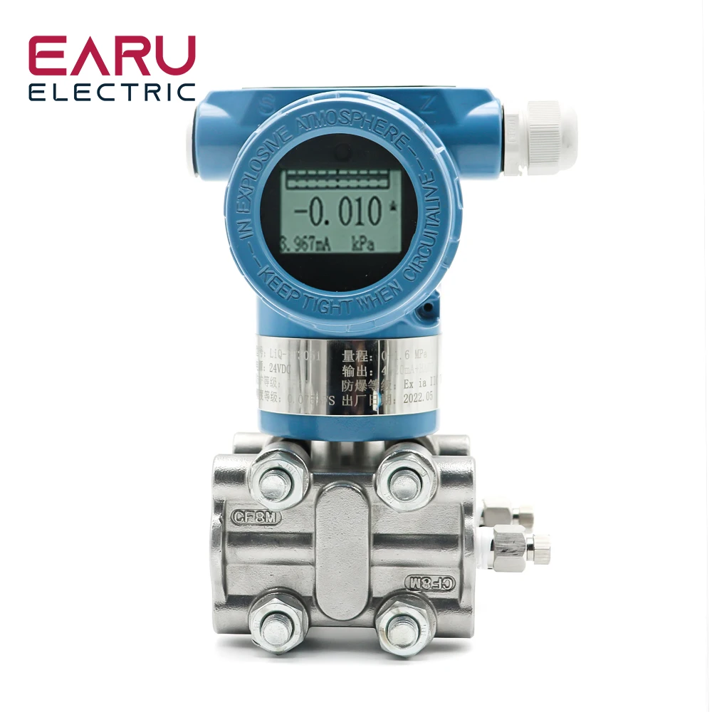 Inteligente Micro Sensor de Pressão Diferencial Transmissor de Pressão à Prova de Explosão Hart Importado 420ma 3051