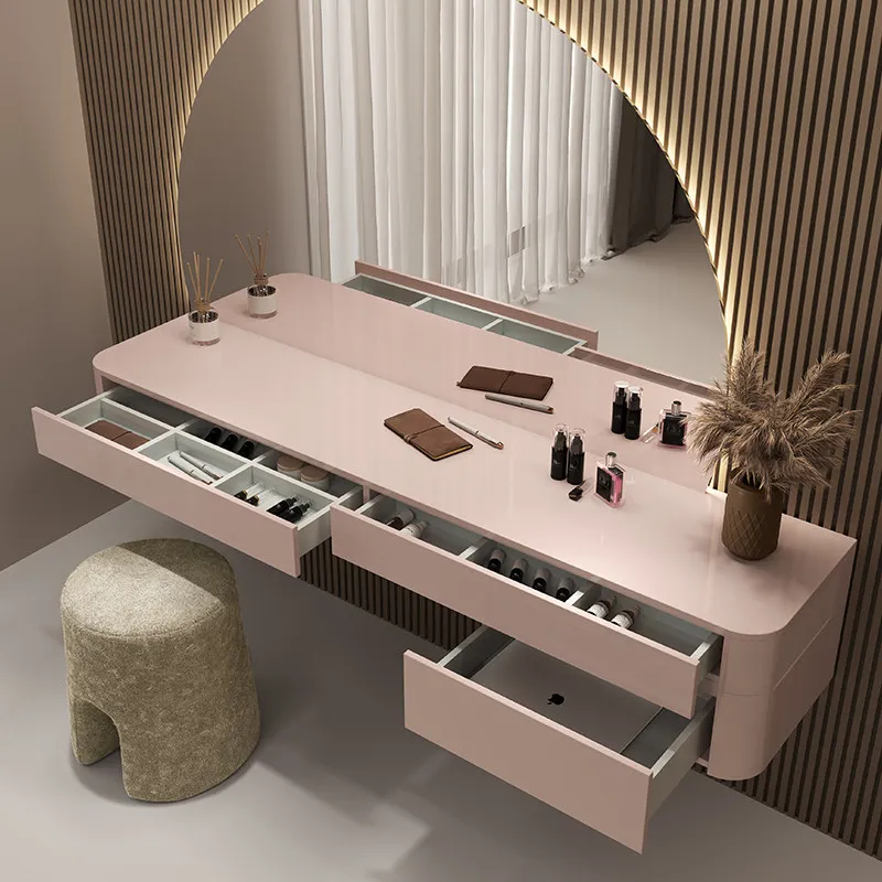 

Minimalist Simple Makeup Table Natural Nordic Lounges Bedroom Dressing Table Drawers Mirror Coiffeuse Chambre Furniture For Home