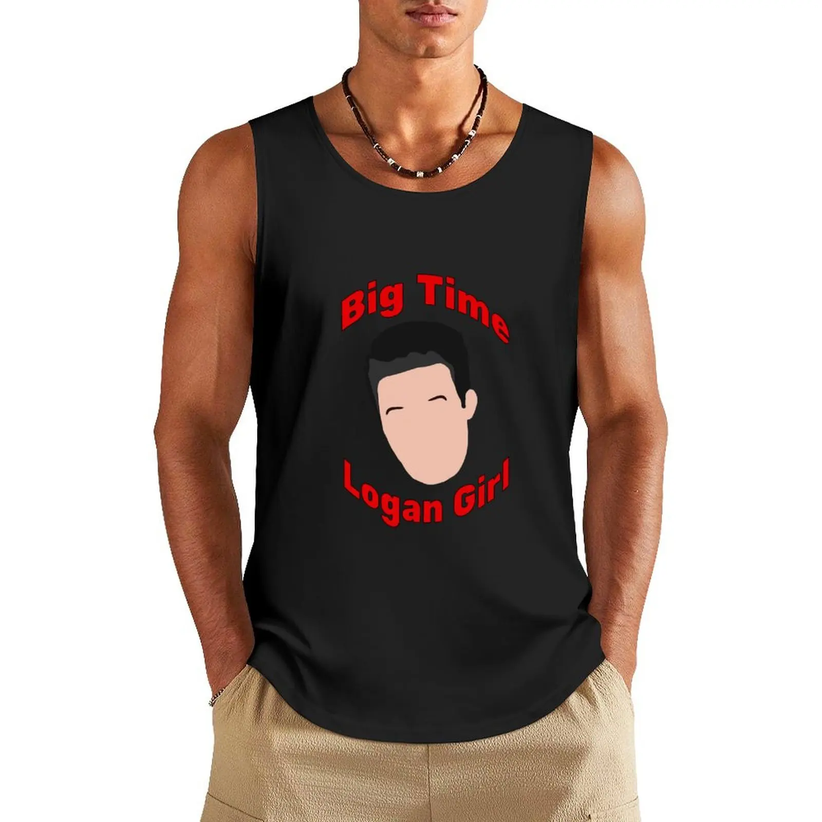 Big Time Rush Logan Girl New Tank Top man vest Men's gym bodybuilding t shirt Man clothes for gym