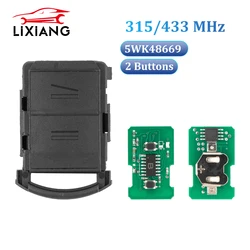 LIXIANG 5WK48669 NO Chip For Vauxhall For Opel Corsa C Meriva Tigra Combo Van ASK 315/433.9MHz  Remote Car Key