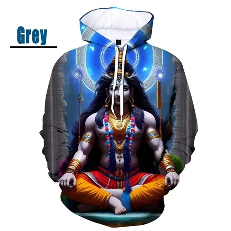 Lord Shiva 3D drukowany męski damski z kapturem wysokiej jakości modny sweter casualowe w stylu Streetwear bluzy z grafiką Shiva modny bluzki Unisex