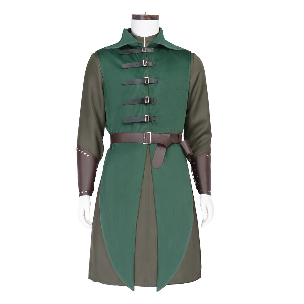 

Medieval Vikings Pirate Costume Men's Punk Retro Guardian Uniform Suit Halloween Carnival Party Disguise Elf Fighting Outfits