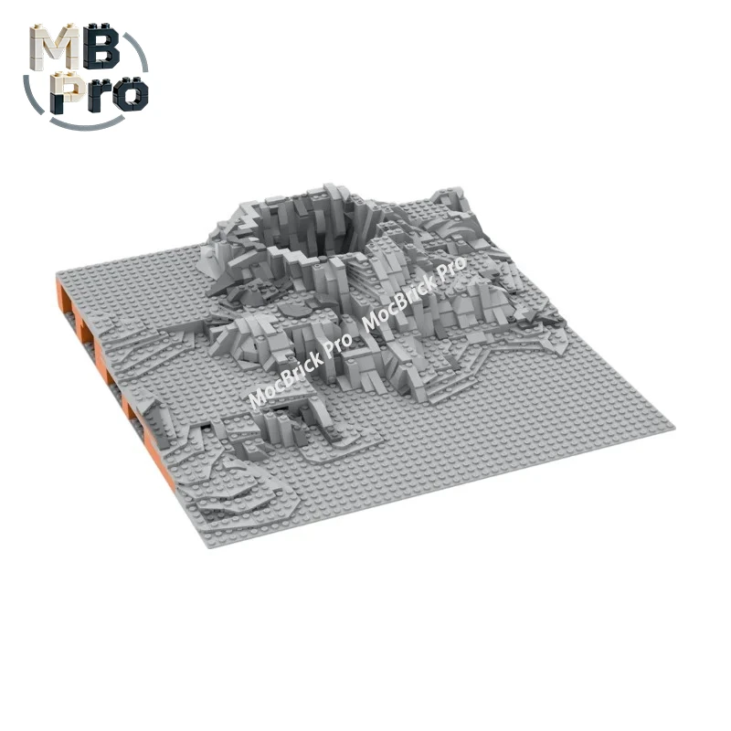 

Конструктор Euphyros Planet Base MOC: Набор для сборки модели научно-фантастической сцены с инопланетным ландшафтом, подарок