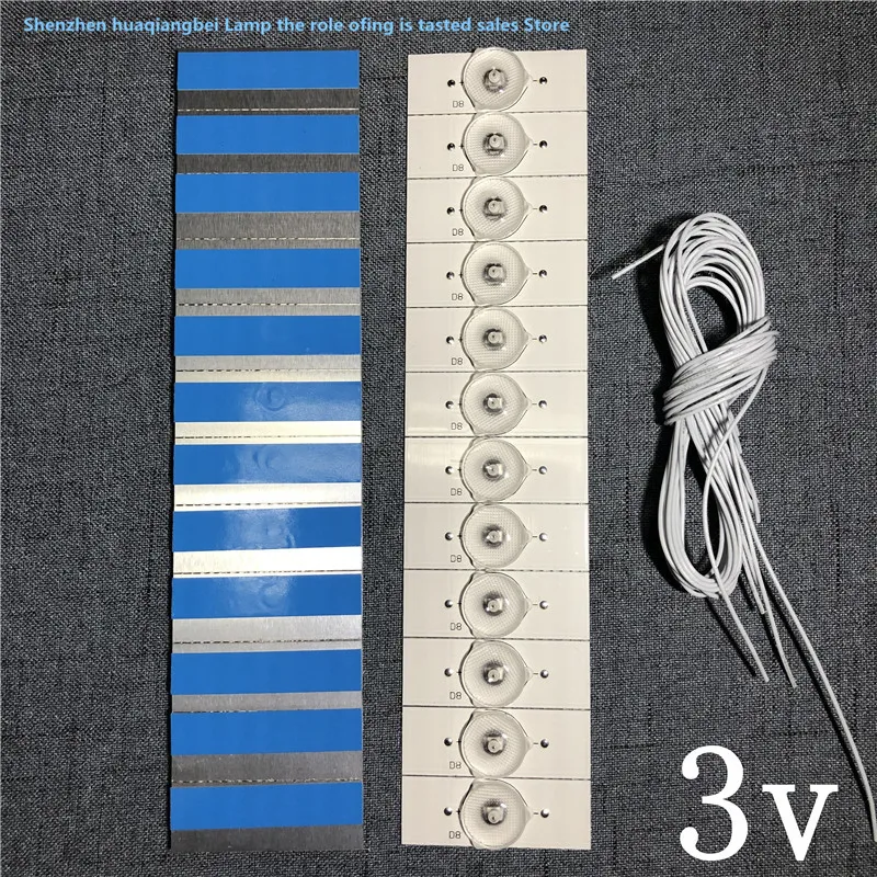 3v smdランプビーズ,LEDテレビ修理用の光学レンズ付き,ls48h310g 100% (d) LE48D8-03,30348008220