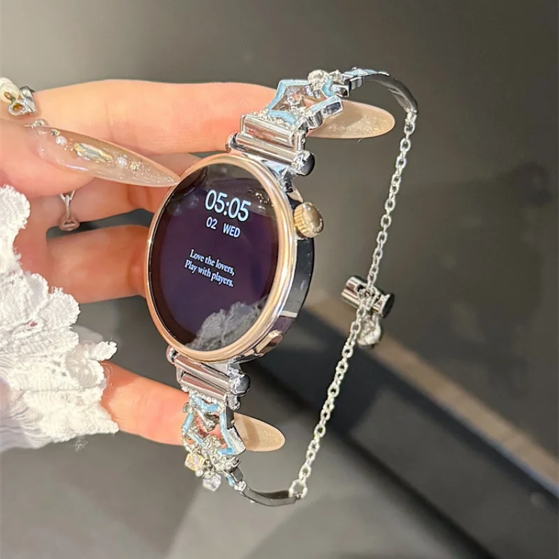 

Hollow out colored stars suitable for HW Watch Fit3/Fit4 straps and HW Band 8/9/10NFC handmade straps